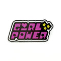Girl Power  enamel lapel pin, Feminist metal brooch badge,Creative letter schoolbag accessories decoration