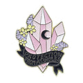 Protection From Assholes Enamel Pin Remark Protecting Girls Pretty Crystal Brooch Witch Moon Amulet Metal Badge Cartoon Anime Backpack pin